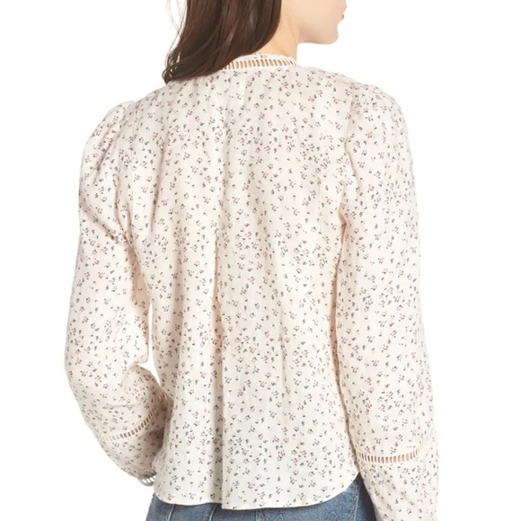 NWT MCGUIRE Denim Lillet Blouse - Picture 4 of 15